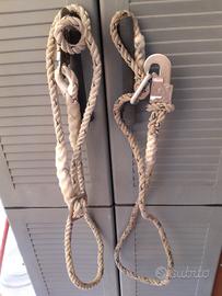 moschettoni con corda