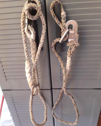 moschettoni con corda