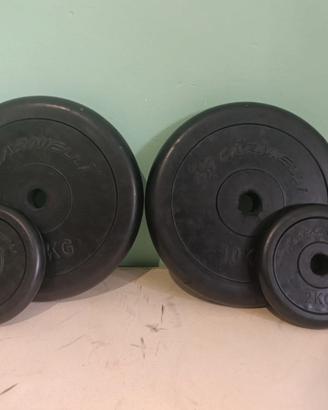 Dischi palestra CARNIELLI 24kg - gommati