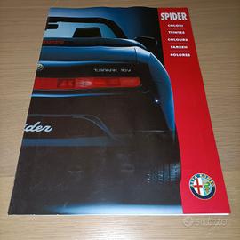 Alfa Romeo Spider depliant tabella colori 