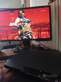 Playstation 3 slim +2joystick +20giochi usata