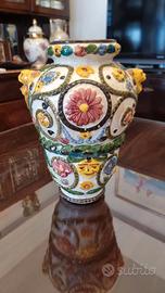 Vaso in ceramica anni 40.Artista Vincenzo Corrente