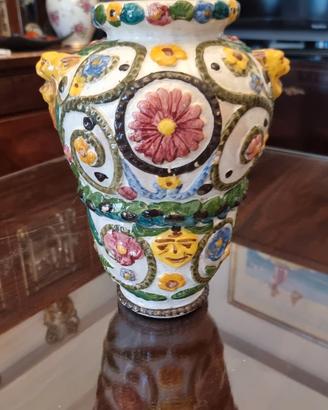Vaso in ceramica anni 40.Artista Vincenzo Corrente