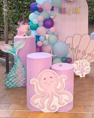 Set sagome compleanno tema mare/ sirena