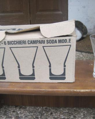 6 bicchieri campari soda modello E