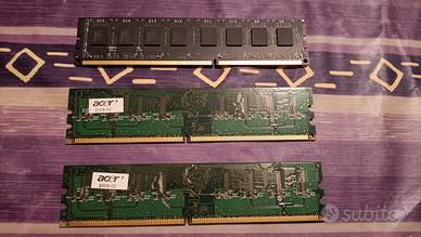 3 Ram per Computer, una DD3 da 8Gb e 2x512Mb