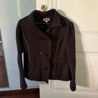 Giacca felpata da donna color nero