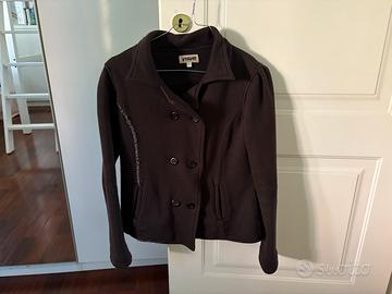 Giacca felpata da donna color nero