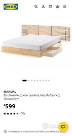 letto + testiera Mandal ikea