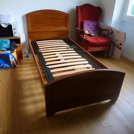letto    con spalliera