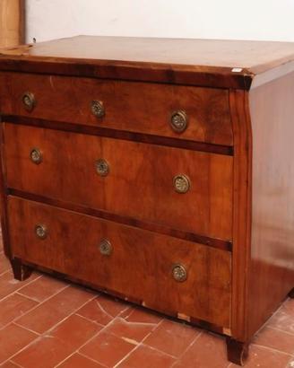 Elegante Cassettone dell'Ottocento in Piuma di Noc