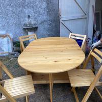 TAVOLO Console Foppa Pedretti con 4 sedie