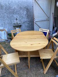 TAVOLO Console Foppa Pedretti con 4 sedie