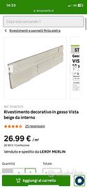 Rivestimento decorativo in gesso