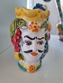 Vasetto testa di moro siciliano 