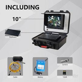 Telecamera ispezioni condotte  360°  localizzatore