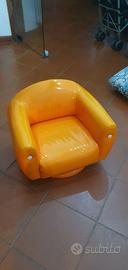 poltrona girevole bimbi retrò 