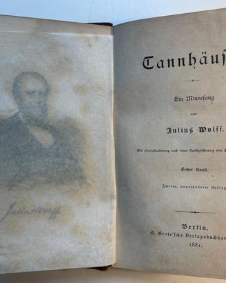 Tannhäuser. Ein Minnesang. Due volumi - 1881