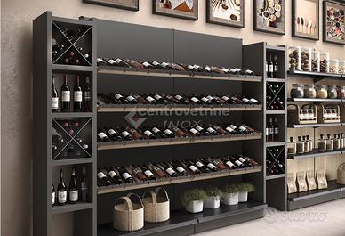 Scaffale enoteca bistrot "kit 10" da 285