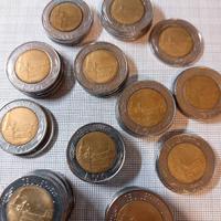 Lotto di 47 monete da 500 lire Bicolore '82-'95