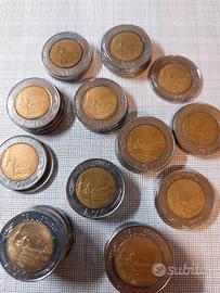 Lotto di 47 monete da 500 lire Bicolore '82-'95