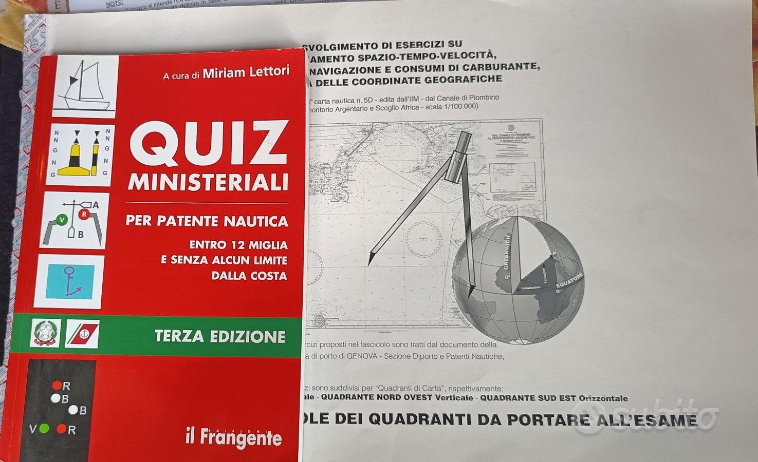 Patente nautica Libro Quiz nuova normativa Libri e Riviste In