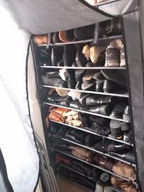 scarpiera in tessuto