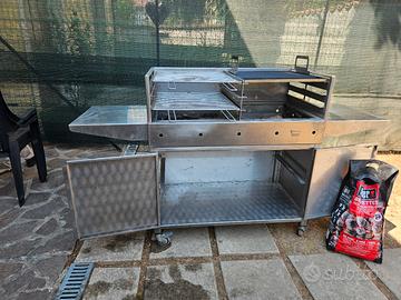 Barbecue inox Professionale -Pari al nuovo