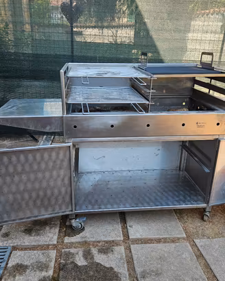 Barbecue inox Professionale -Pari al nuovo