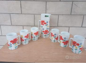 Raro set di ceramica Olivetti