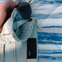 jeans amiri taglia 29 celeste e neri con stelle