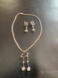 Parure oro bianco e brillanti