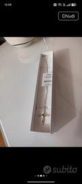  collana con croce donna argento 925 con pietre vi