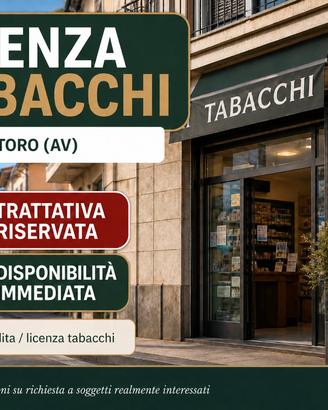 Licenza tabacchi - Montoro (AV)