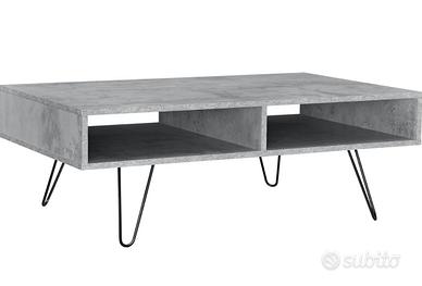 Tavolo da salotto color cemento 