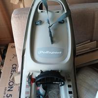 Seggiolino bicicletta posteriore da portapacchi