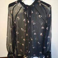 camicia trasparente fantasia promod