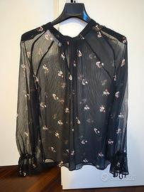 camicia trasparente fantasia promod