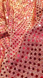 tessuto lurex, 267x113 cm, viola oro e magenta