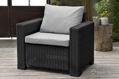 Poltrona da giardino in rattan