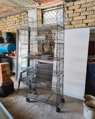 scaffale in acciaio 