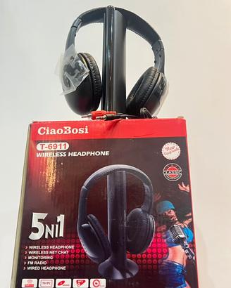 🎧 Cuffie Wireless CiaoBosi T-6911 – Nuove