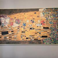 Stampa su tela "Il Bacio" di Klimt 200 x 100