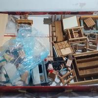 Doll's house 160 pezzi casa bambole mobili accesso