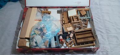 Doll's house 160 pezzi casa bambole mobili accesso