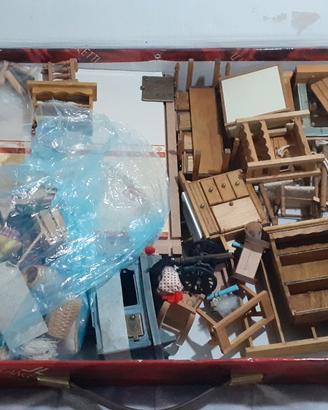 Doll's house 160 pezzi casa bambole mobili accesso