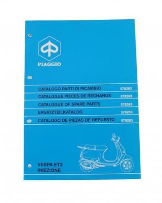 Catalogo parti di ricambio Piaggio Vespa ET2 iniez