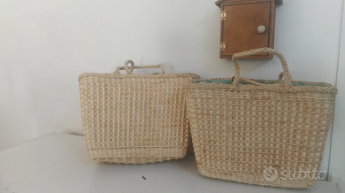 Borse in vimini versatili