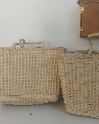 Borse in vimini versatili