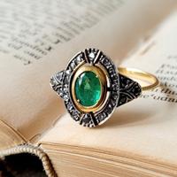 anello stile antico art decò 